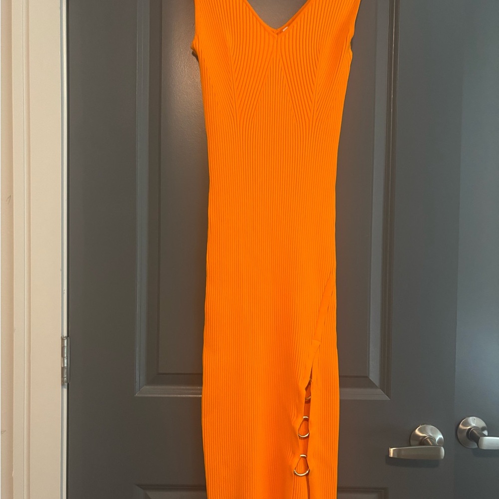 House of Harlow Vibrant Orange Sleeveless Dress